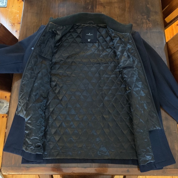 London Fog men's 2xl navy blue pea coat - Picture 2 of 4